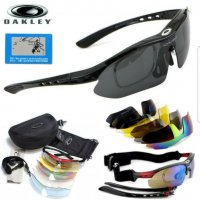 Тактически Слънчеви очила Oakley с 5 сменяеми стъкла стрелба/туризъм , снимка 3 - Слънчеви и диоптрични очила - 27203071