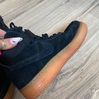 Оригинални кецове Nike Air Force 1 07 Suede Black! 36,5 н, снимка 4 - Кецове - 43208785