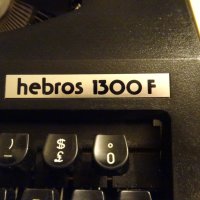 Пишеща машина Хеброс 1300 F, снимка 4 - Антикварни и старинни предмети - 38427437