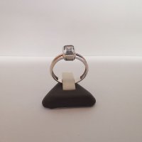 Златен годежен пръстен от бяло злато , снимка 1 - Пръстени - 34620052