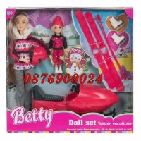 ПРОМО! Комплект Две кукли Барби в кола кабрио На Ски или Кемпер с Кен Детска играчка, снимка 6 - Кукли - 43071005