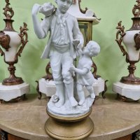 Красива антикварна колекционерска италианска фигура статуетка от порцелан , снимка 1 - Статуетки - 43669927