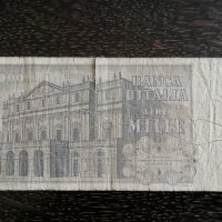 Банкнота - Италия - 1000 лири | 1969г., снимка 2 - Нумизматика и бонистика - 32294688