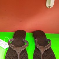 Английски дамски чехли естествена кожа-URBAN BEACH, снимка 2 - Чехли - 28950492