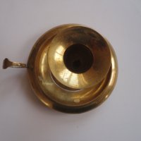 Страхотен православен бронзов свещник , снимка 5 - Антикварни и старинни предмети - 43533475