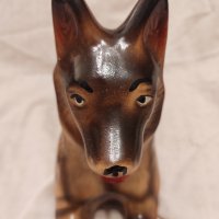 Керамично куче и слонче, снимка 1 - Антикварни и старинни предмети - 43585484