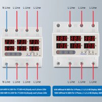 Трифазно реле за контрол на напрежение и ток до 100А, До 300V,  20204171, снимка 6 - Друго търговско оборудване - 38928003