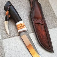Ръчно изработен ловен нож от марка KD handmade knives ловни ножове, снимка 1 - Ловно оръжие - 39892161