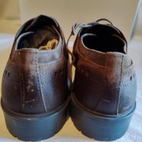 Стилни мъжки половинки от естествена кожа Geox Respira №45, снимка 6 - Официални обувки - 38283483