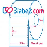 3labels гланцови бели етикети от PP (полипропилен) супер премиум за инкджет (inkjet) печат 100х50 мм, снимка 4 - Консумативи за принтери - 39754998