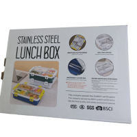 Кутия за храна подходяща и за бебешка храна. Изработена със стомана тип 304. Подходяща е за миене в , снимка 8 - Кутии за храна - 44920809