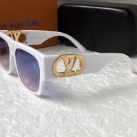 Louis Vuitton 2023 висок клас слънчеви очила унисекс бяло, снимка 8 - Слънчеви и диоптрични очила - 38947788
