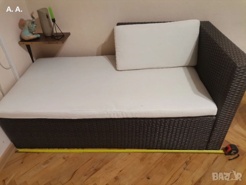 Ратанов диван като нов, само сглобен , снимка 1