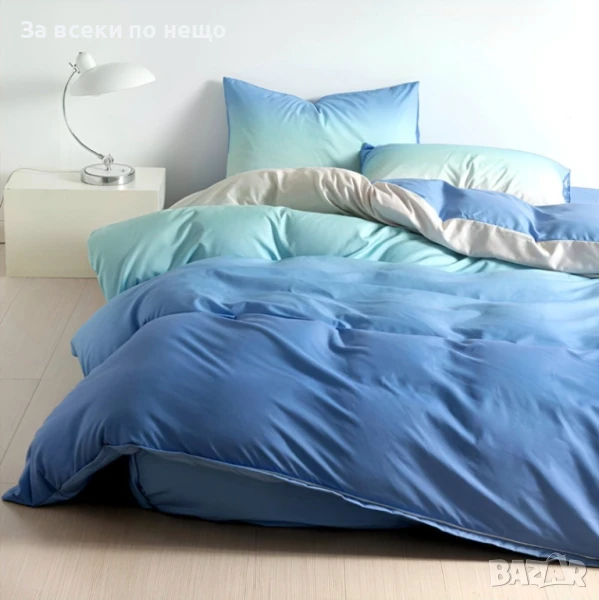 Спален Комплект Със 6 Части Светло Синьо Омбре Код A740, снимка 1