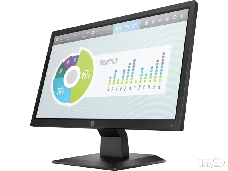 Промо: Нов монитор HP P204v 19.5" (1600x900) HDMI, снимка 1