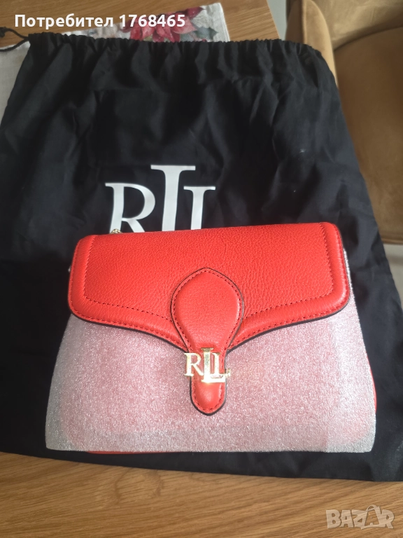 Кожена чанта ralph lauren, снимка 1