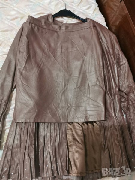 Кожено яке и кожена пола , естествена кожа , М размер, снимка 1