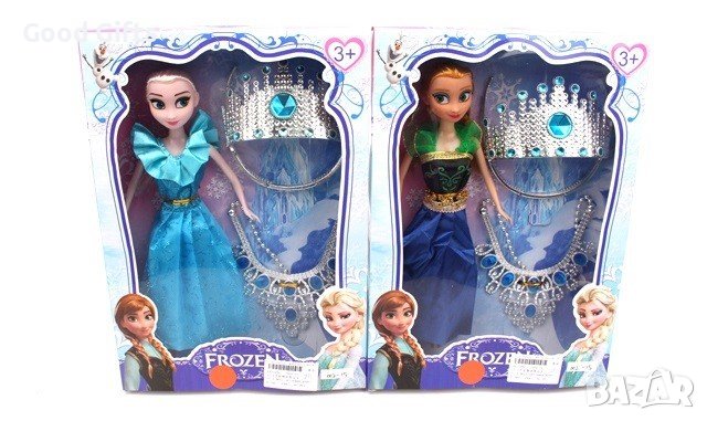 Кукла Замръзналото кралство с Аксесоари Корона и гердан, снимка 1