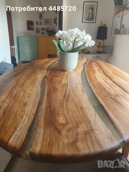 маси и плотове от епоксидна смола и масивна дървесина, снимка 1