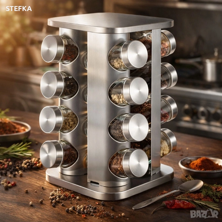 Въртящ органайзер за подправки, снимка 1