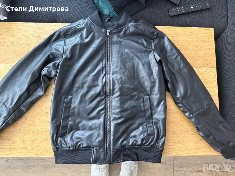 НОВО Кожено яке PULL&BEAR / М, снимка 1