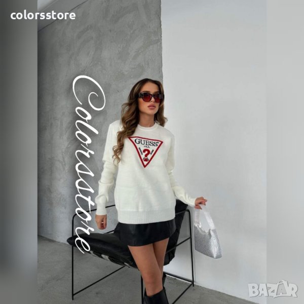 Бял пуловер  Guess-VL670, снимка 1