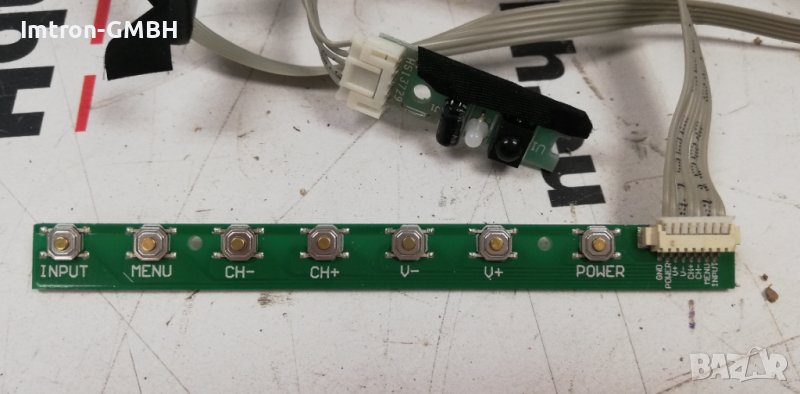 БУТОН ПАНЕЛ за TV, TLBZKY-010,  LED32W13  TV BUTTON & IR BOARD, снимка 1