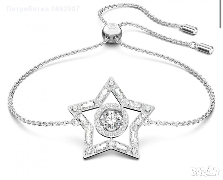 Оригинална сребърна гривна "Сваровски" , снимка 1