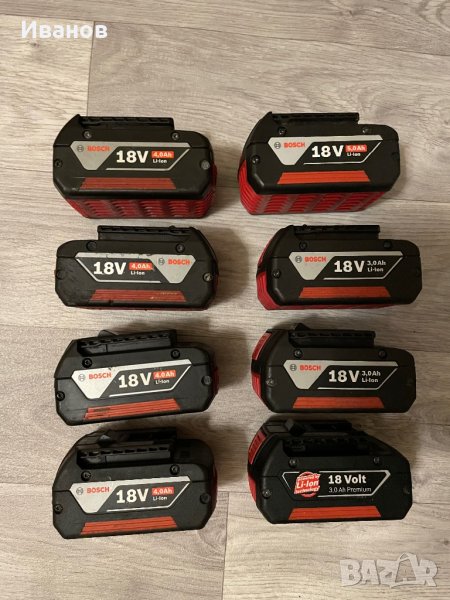 Батерий и зарядни Бош Bosch 18V и 36V, снимка 1
