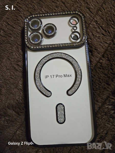 Кейс с кристали за iPhone 17 Pro Max, снимка 1
