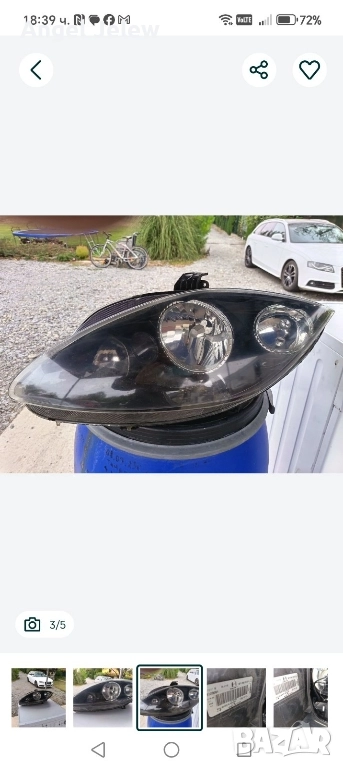 ляв фар сеат леон, снимка 1