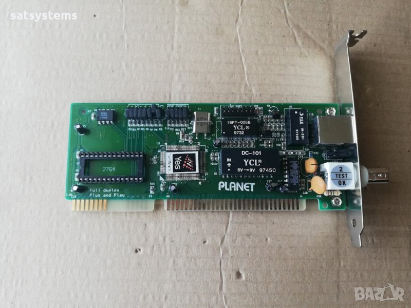 Planet ENW-2400P-2T 16-bit ISA Network Adapter NIC Card, снимка 1