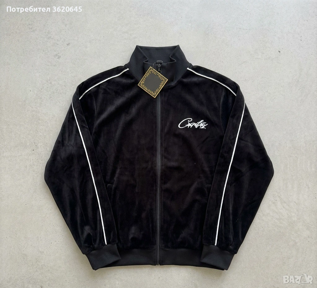 Corteiz яке zip up - черно, снимка 1