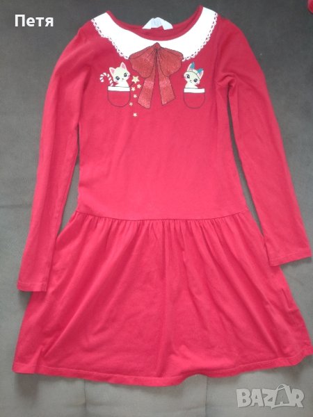 Коледна рокля "НМ" - 8-10 години, снимка 1