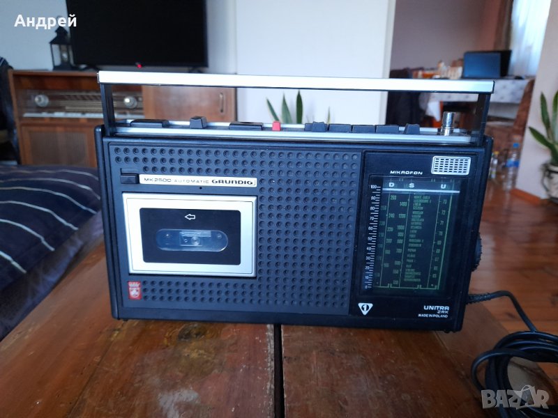 Стар радиокасетофон Grundig,Unitra, снимка 1
