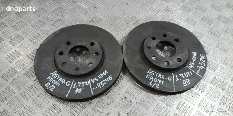 Предни спирачни дискове Opel Astra G 1.7DTi 1999г.	, снимка 1