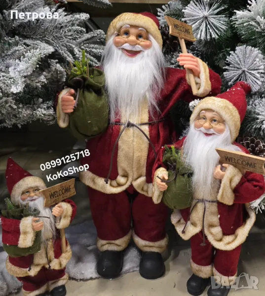 Фигура на Дядо Коледа-4 размера/декоративна фигура на Дядо Коледа /Дядо Коледа, снимка 1