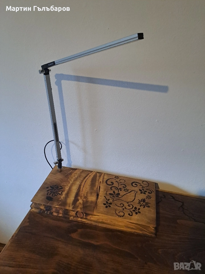 Лампи с дървена основа, снимка 1