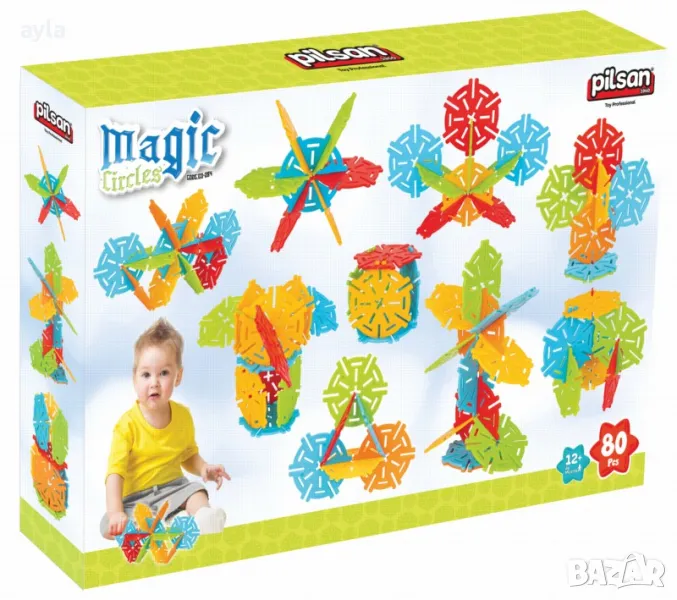 Конструктор Magic Circles - 80 части, снимка 1