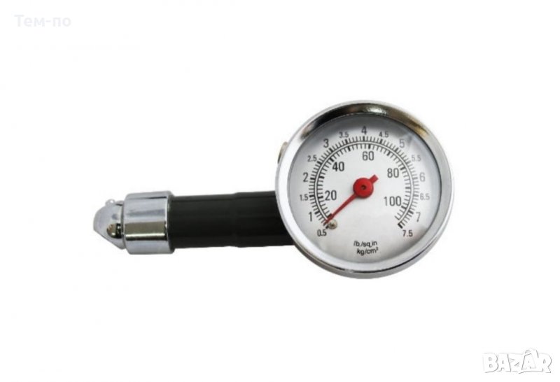 Манометър за гуми метален-442, снимка 1
