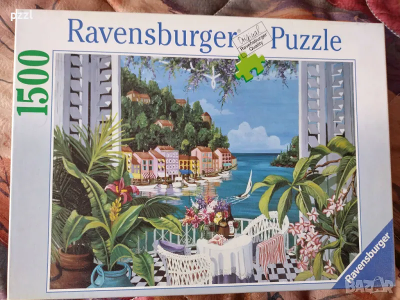 [Неналичен] Пъзел "Romantic Portofino" Bohlman 2001 г. Ravensburger 1500 части, снимка 1