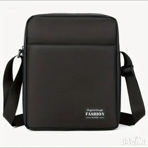 Бордова, професионална куриерска пътна чанта / Черен Оксфордски плат!, снимка 1