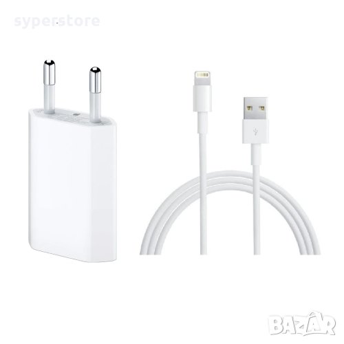 Зарядно 220v 1 USB Fast Charge Digital One SP00205 HC-16 Lightning - 2.4A  с кабел Бързо зарядно ezr, снимка 1