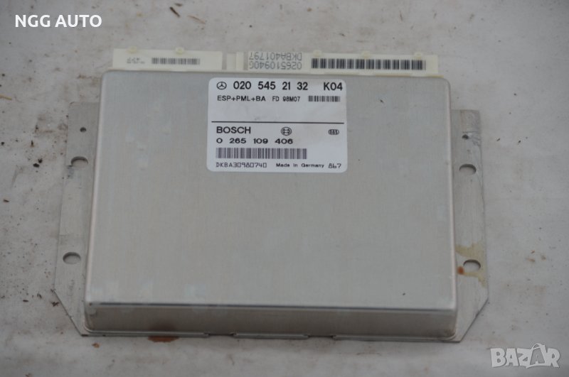 Компютър Двигател BOSCH 0 265 109 406, A 020 545 21 32 K04 ESP+PML+BA FD98M07, снимка 1