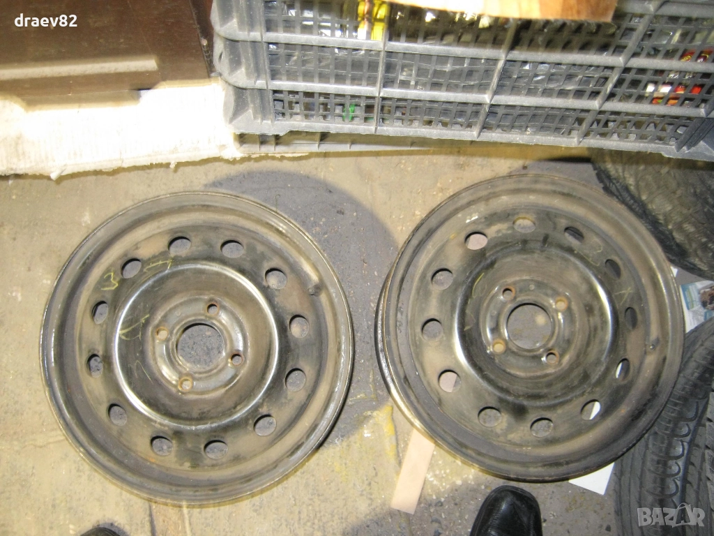 2 броя железни джанти 14 4x100 зa рено дачия, снимка 1