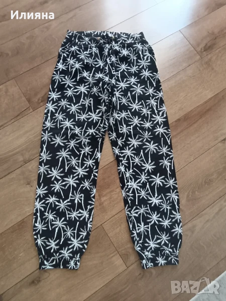 Памучен летен  дълъг панталон 146-152, снимка 1
