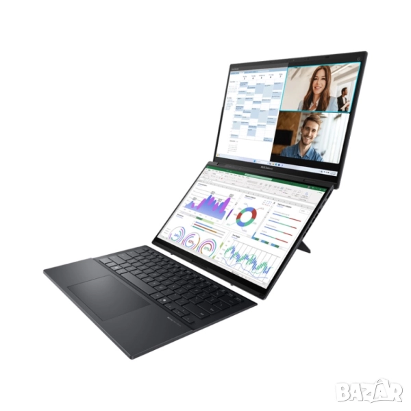 Лаптоп 2 в 1 ASUS Zenbook Duo OLED UX8406CA-QL075W 14.0 ", INTEL CORE ULTRA 7 255H, RAM 32 GB, SSD 1, снимка 1