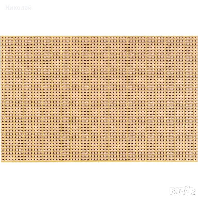 Универсална прототипна платка 100x160mm едностранна гетинакс 790-5, снимка 1
