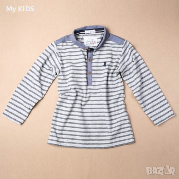 детска блуза с яка/якичка 80 12-18 86 18-24 92 2-3 98 3-4 104 4-5 110 5-6, снимка 1