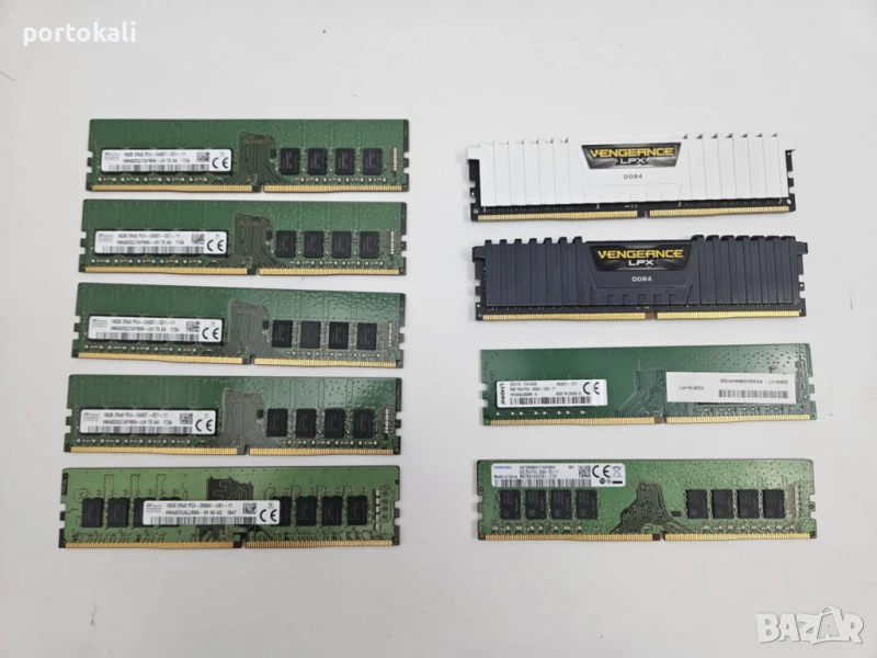 +Гаранция! RAM РАМ памет 16GB 16ГБ 8ГБ 8GB DDR4 Corsair, Kingston, Samsung, Hynix, снимка 1